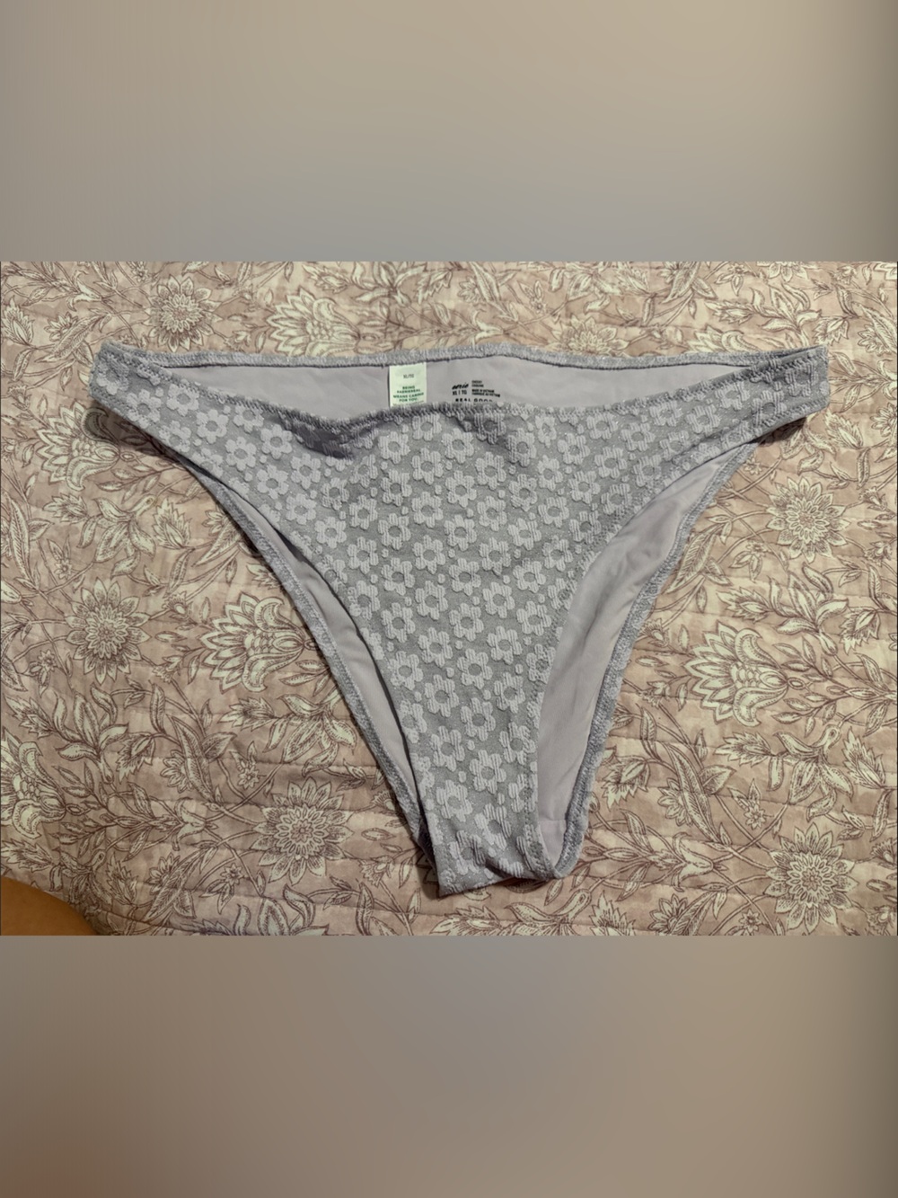aerie Floral Lace Bikini Bottoms - Light Lavender